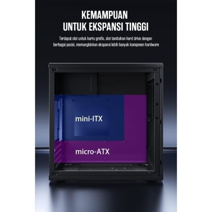 CASING GAMEN GCS110 BLACK MINI TOWER - mATX