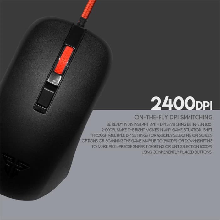 MOUSE FANTECH RHASTA II G13 BLACK GAMING WIRED