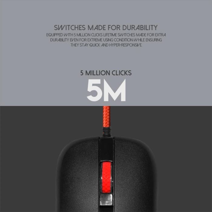 MOUSE FANTECH RHASTA II G13 BLACK GAMING WIRED
