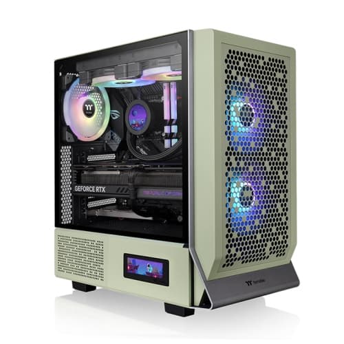 CASING THERMALTAKE CERES 300 TG ARGB MID TOWER - EATX — MATCHA GREEN