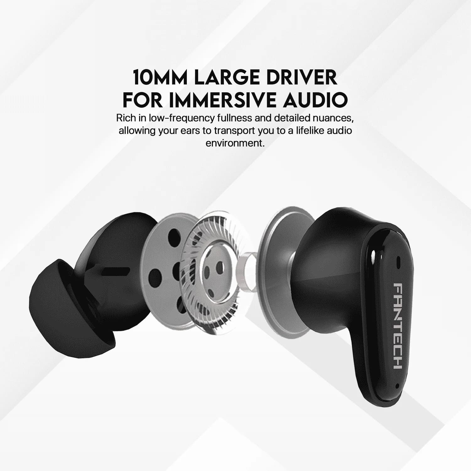 TWS FANTECH TW13 WAVE 13 TRUE WIRELESS BLUETOOTH 5.3 EARBUDS