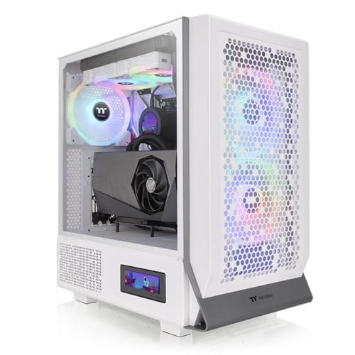 CASING THERMALTAKE CERES 300 TG ARGB MID TOWER - EATX — SNOW WHITE