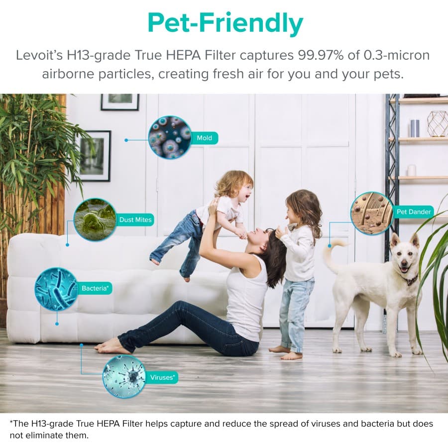 AIR PURIFIER LEVOIT CORE P350 PET CARE HEPA H13 FILTER ORIGINAL