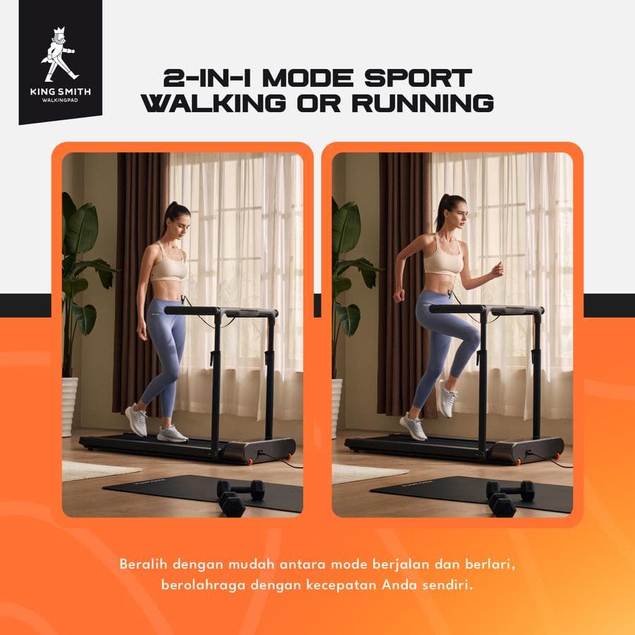 KINGSMITH WALKINGPAD R3 PRO 2 IN 1 FOLDABLE GYM FITNESS TREADMILL