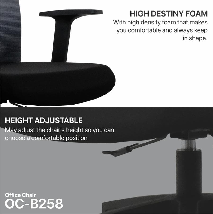 KURSI FANTECH OFFICE CHAIR OCB-258 ERGONOMIS KURSI KERJA KANTOR