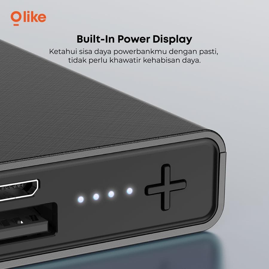 POWERBANK OLIKE P102 10.000 mAh DUAL PORT IN OUT 5V