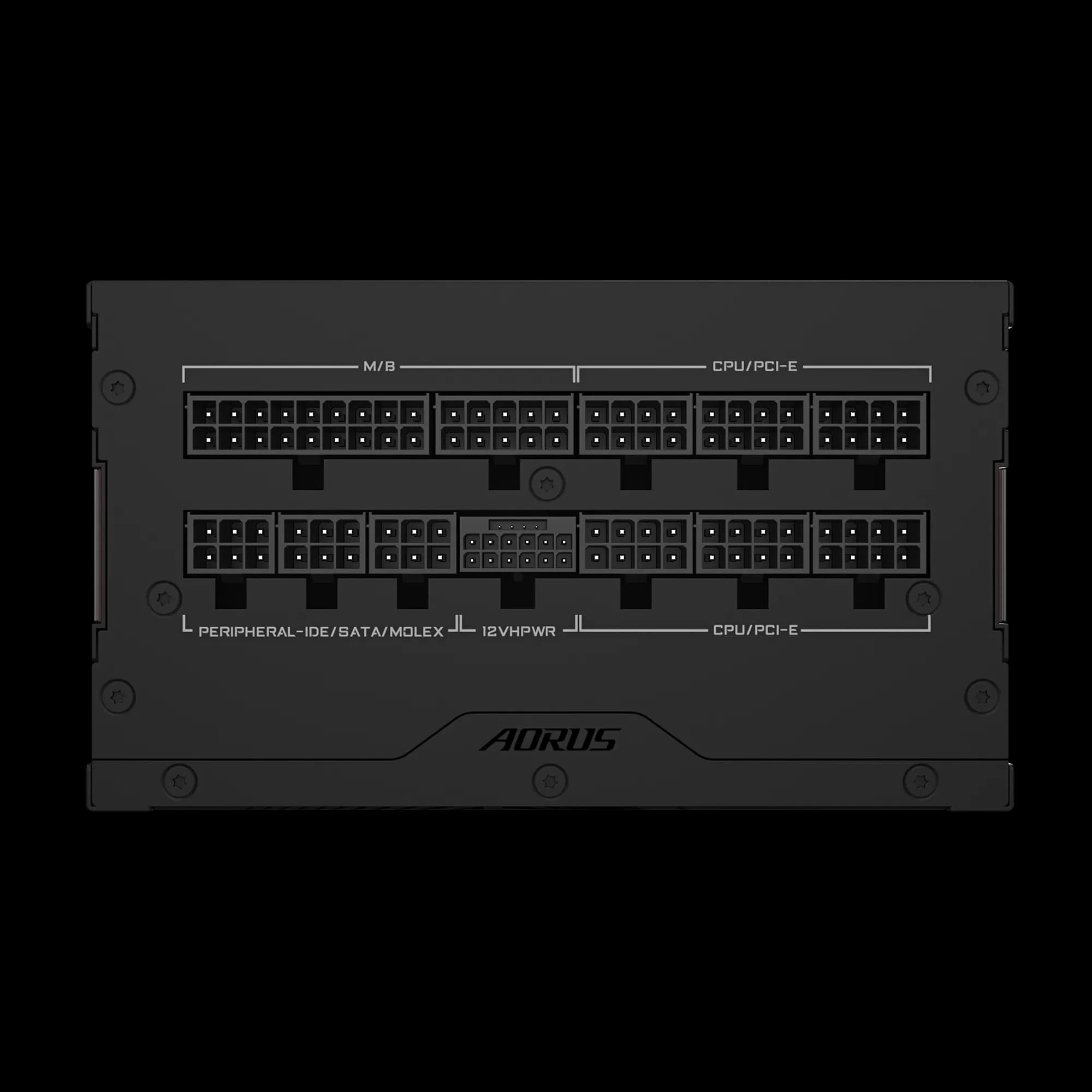 POWER SUPPLY GIGABYTE AORUS ELITE P1000W 80+ PLATINUM - FULL MODULAR