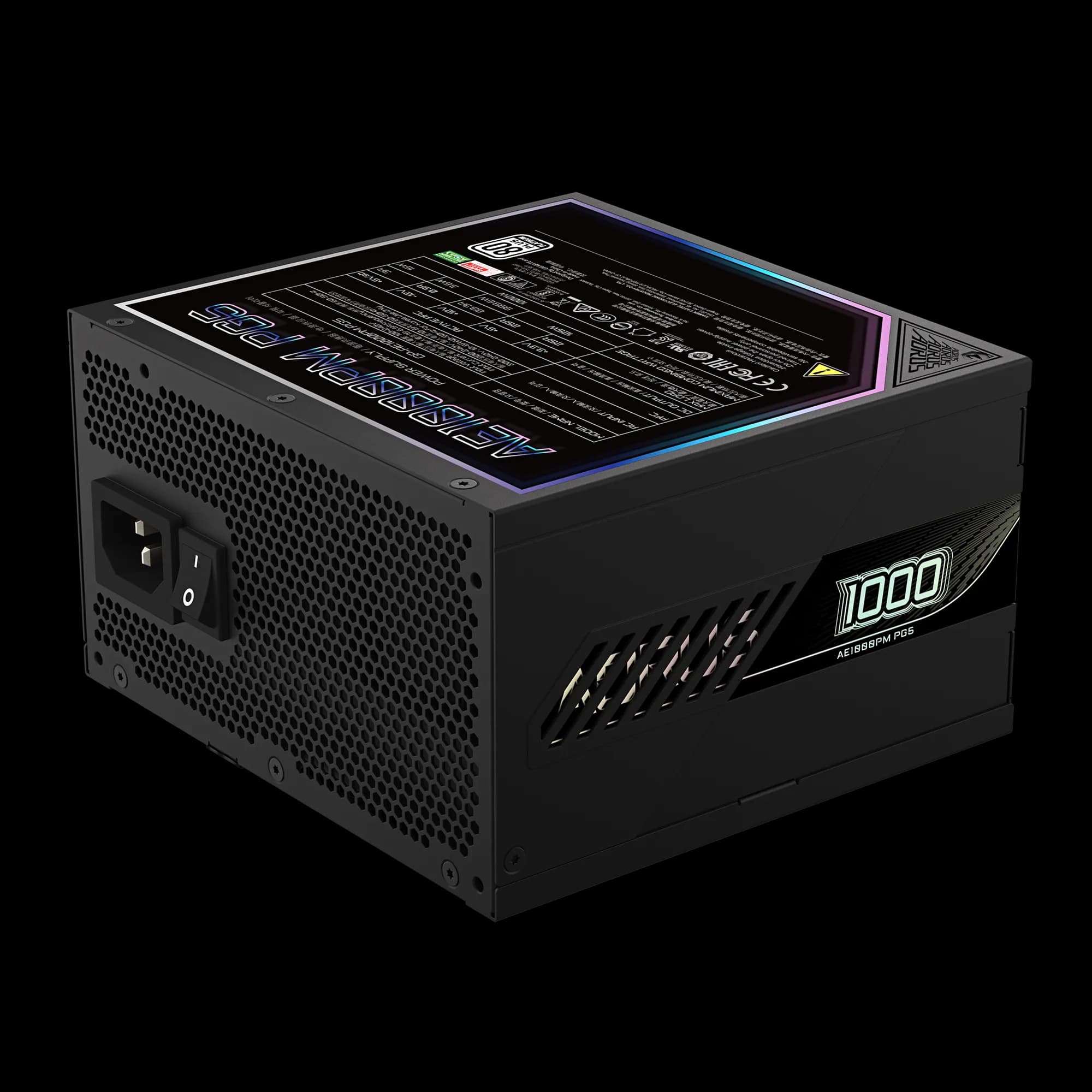POWER SUPPLY GIGABYTE AORUS ELITE P1000W 80+ PLATINUM - FULL MODULAR