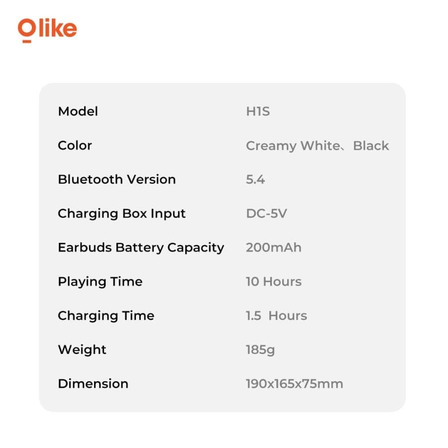 HEADSET OLIKE TITAN H1S WIRED 3.5mm AND BLUETOOTH 5.4 MAX DUAL MODE