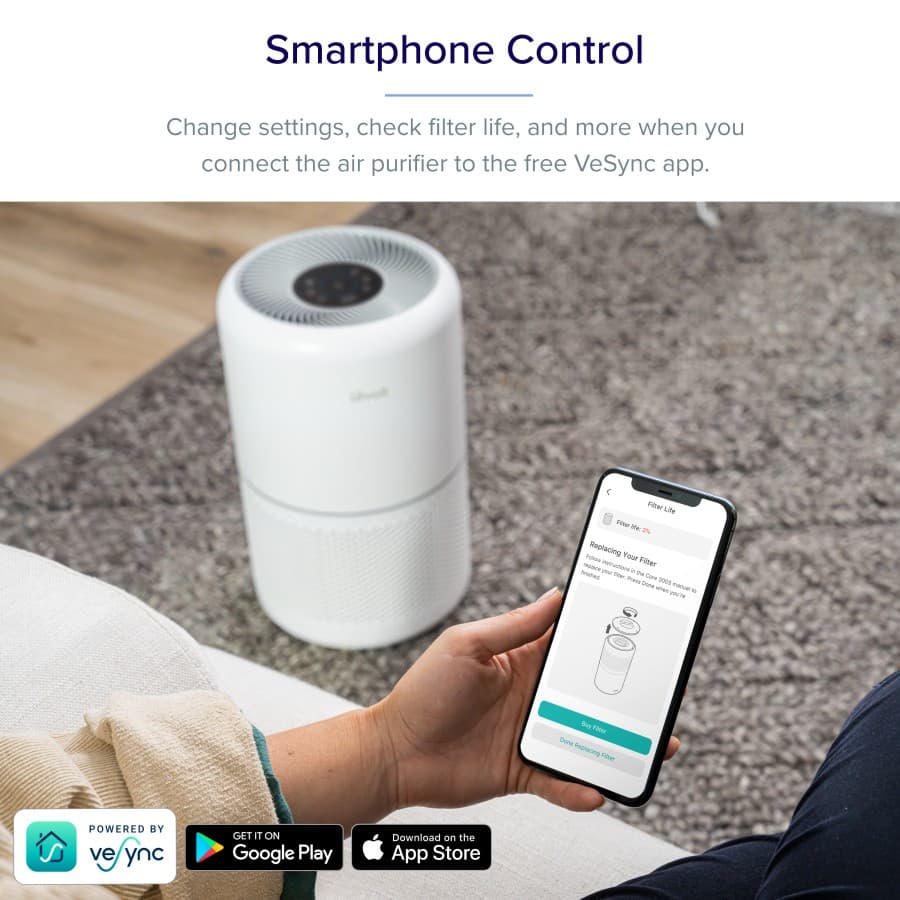 AIR PURIFIER VESYNC CORE 300S SMART WiFi CONTROL TRUE HEPA FILTER