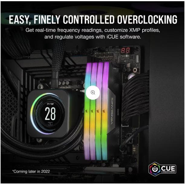 RAM PC DDR5 CORSAIR VENGEANCE RGB 64GB (2x32GB) 6000Mhz