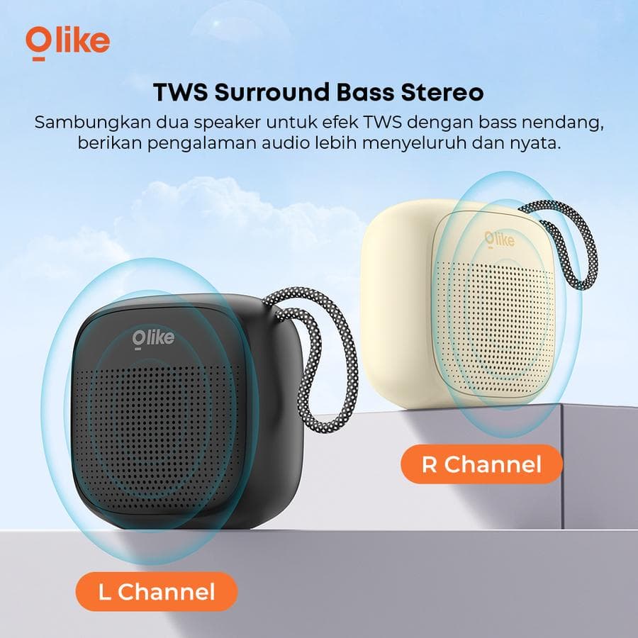 SPEAKER OLIKE SF7 MINI WIRELESS BLUETOOTH PORTABLE SUPPORT AUX TF