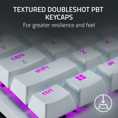 KEYBOARD RAZER HUNTSMAN V3 PRO TENKEYLESS (TKL) WHITE RAPID TRIGGER
