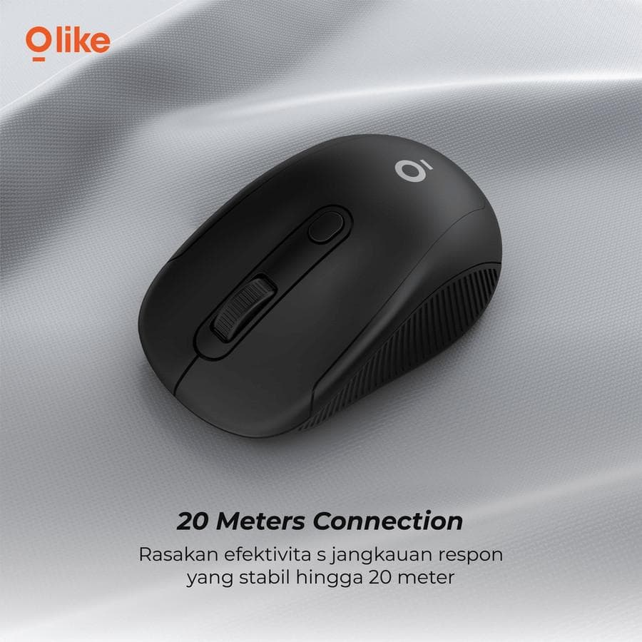 MOUSE OLIKE M2 WIRELESS OPTICAL MOUSE 2.4G KONEKSI