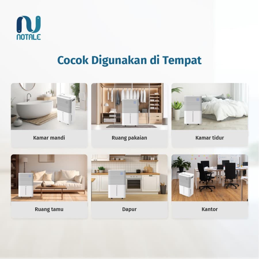 DEHUMIDIFIER NOTALE MILZU SMART WiFi 25L/Day - (NTL-MZ989)