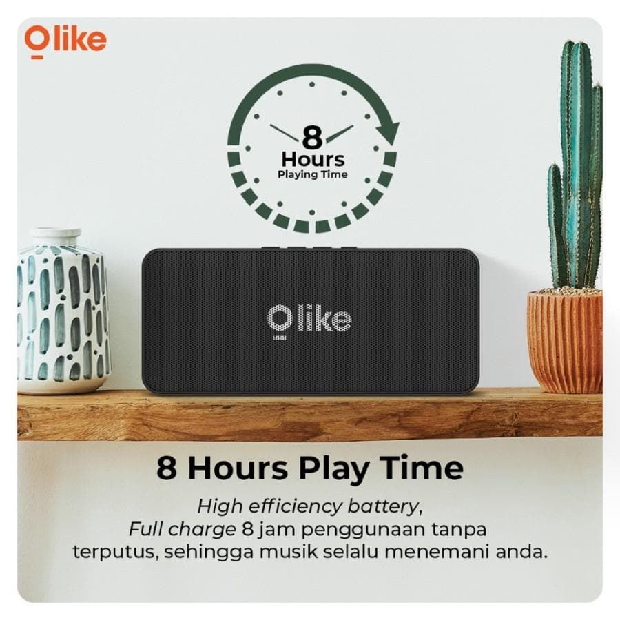 SPEAKER OLIKE OBS-110 WIRELESS PORTABLE BLUETOOTH 5.0 USB TF MICROSD