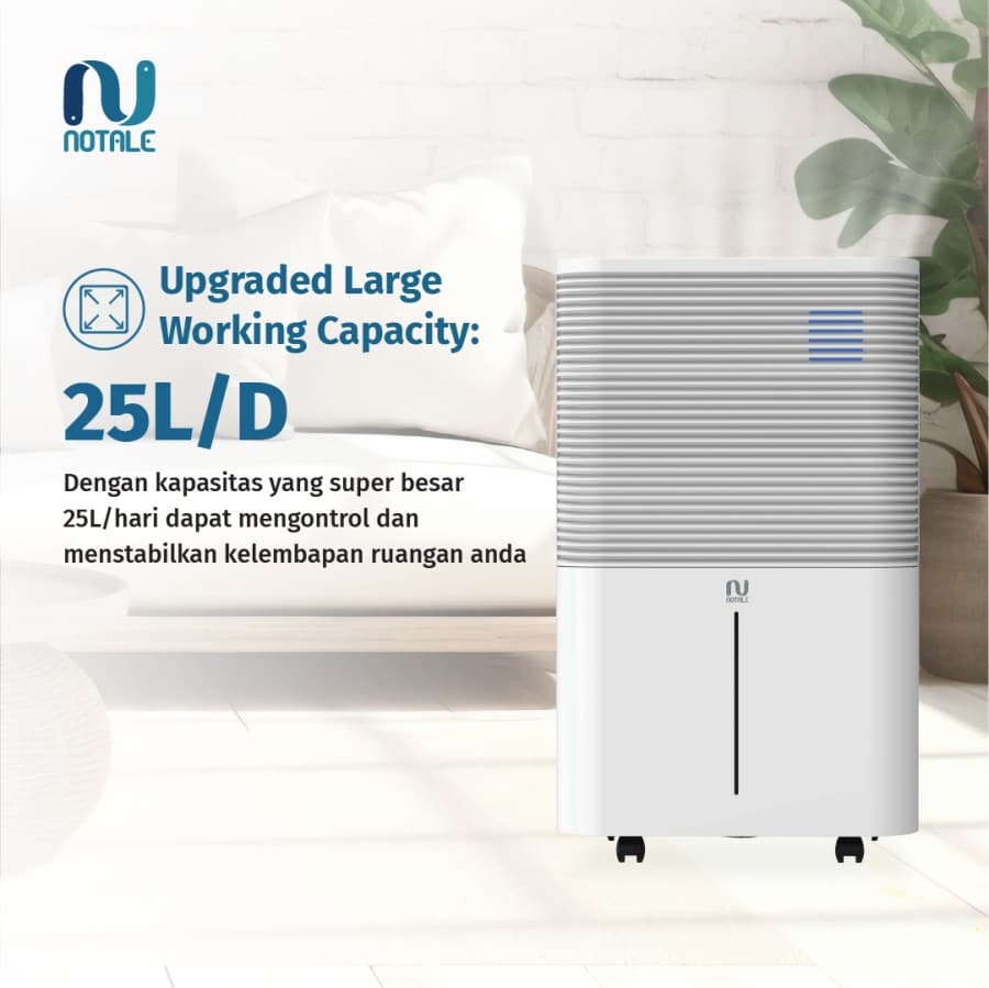 DEHUMIDIFIER NOTALE MILZU SMART WiFi 25L/Day - (NTL-MZ989)