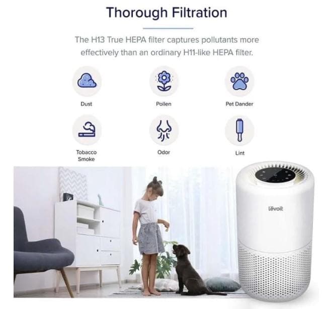 AIR PURIFIER LEVOIT CORE 200S SMART TRUE HEPA FILTER PEMBERSIH UDARA