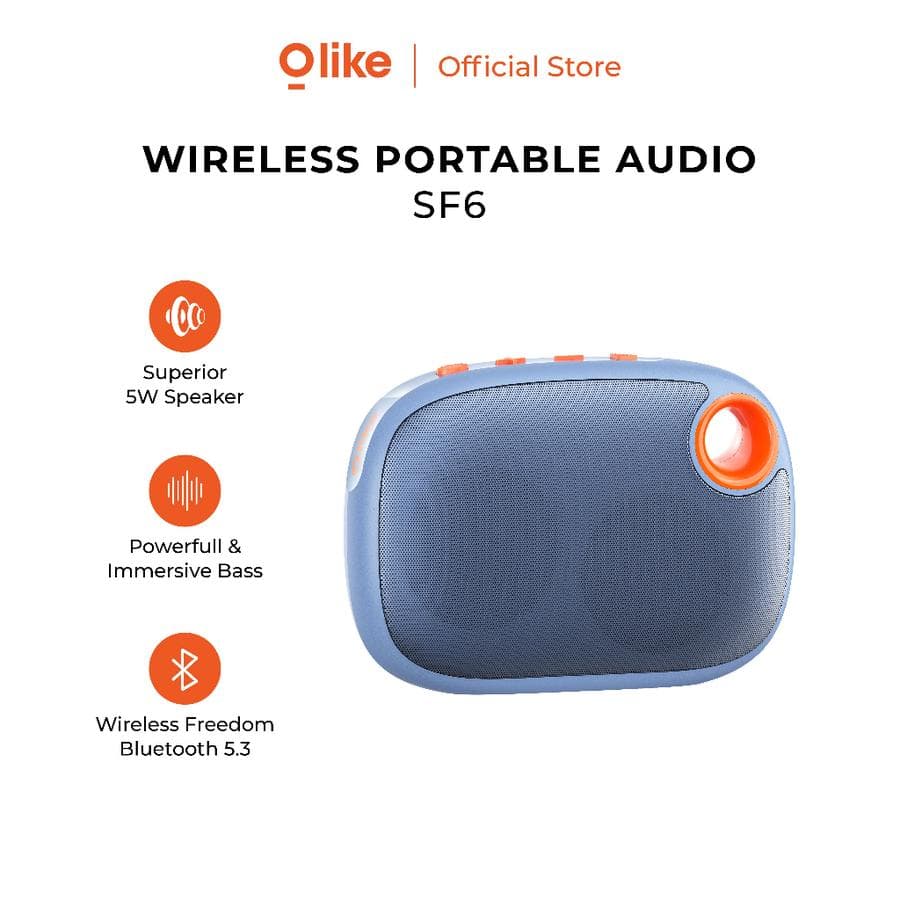 SPEAKER OLIKE SF6 BEATZ WIRELESS BLUETOOTH PORTABLE SPEAKER STEREO BASS