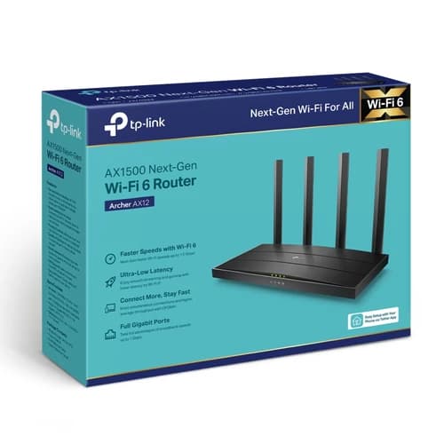 TP-LINK ARCHER AX12 AX1500 WI-FI 6 ROUTER