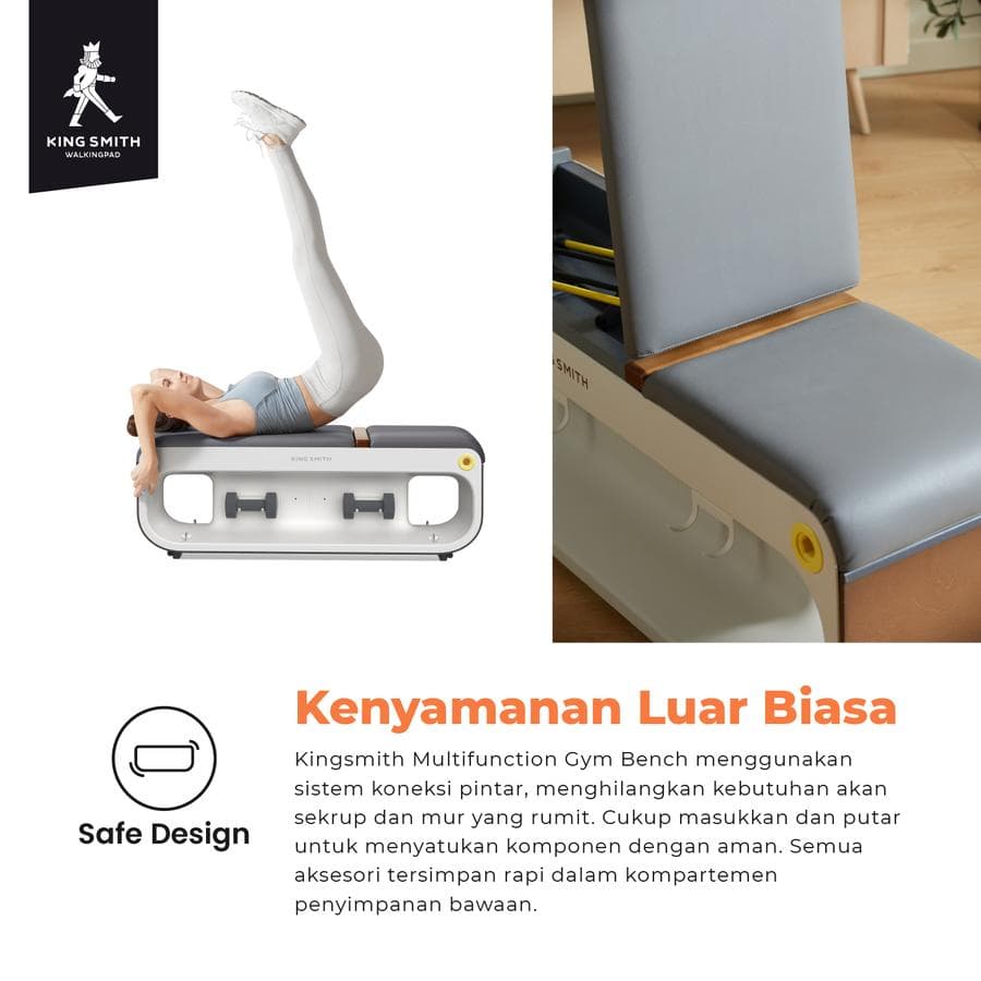 GYM BENCH KINGSMITH KURSI FITNESS MULTIFUNGSI ALL IN ONE