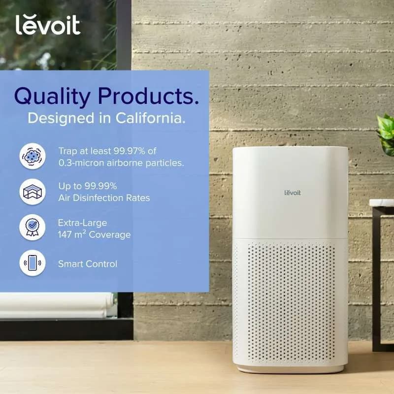 AIR PURIFIER LEVOIT CORE 600S SMART WiFi TRUE HEPA H13 - (LAP-C601S-WEU)
