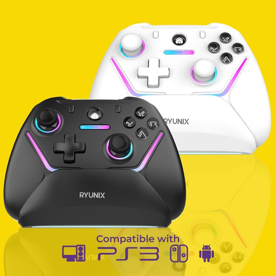 GAMEPAD SADES RYUNIX G80 HALL EFFECT DUAL MODE GAMING CONTROLLER