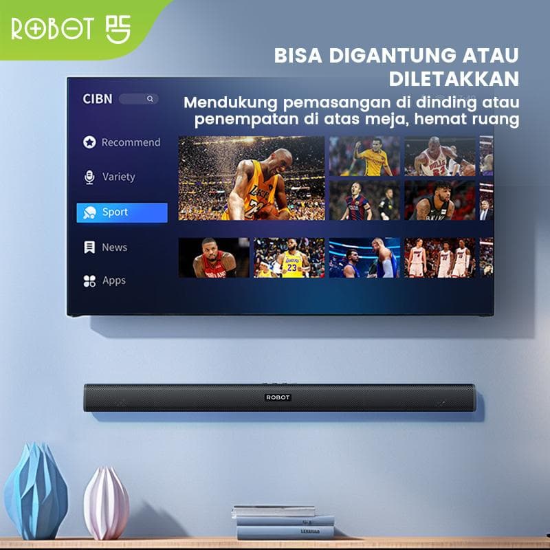 SPEAKER ROBOT RB590 SOUNDBAR BLUETOOTH DUAL CONNECTION