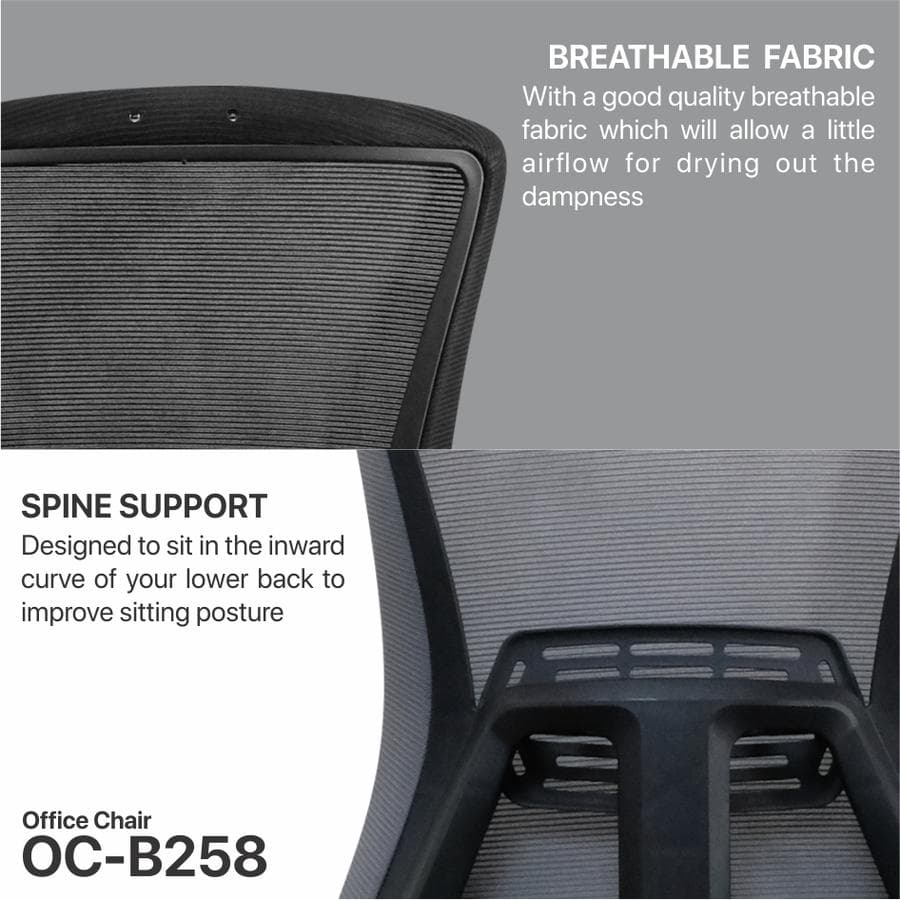 KURSI FANTECH OFFICE CHAIR OCB-258 ERGONOMIS KURSI KERJA KANTOR