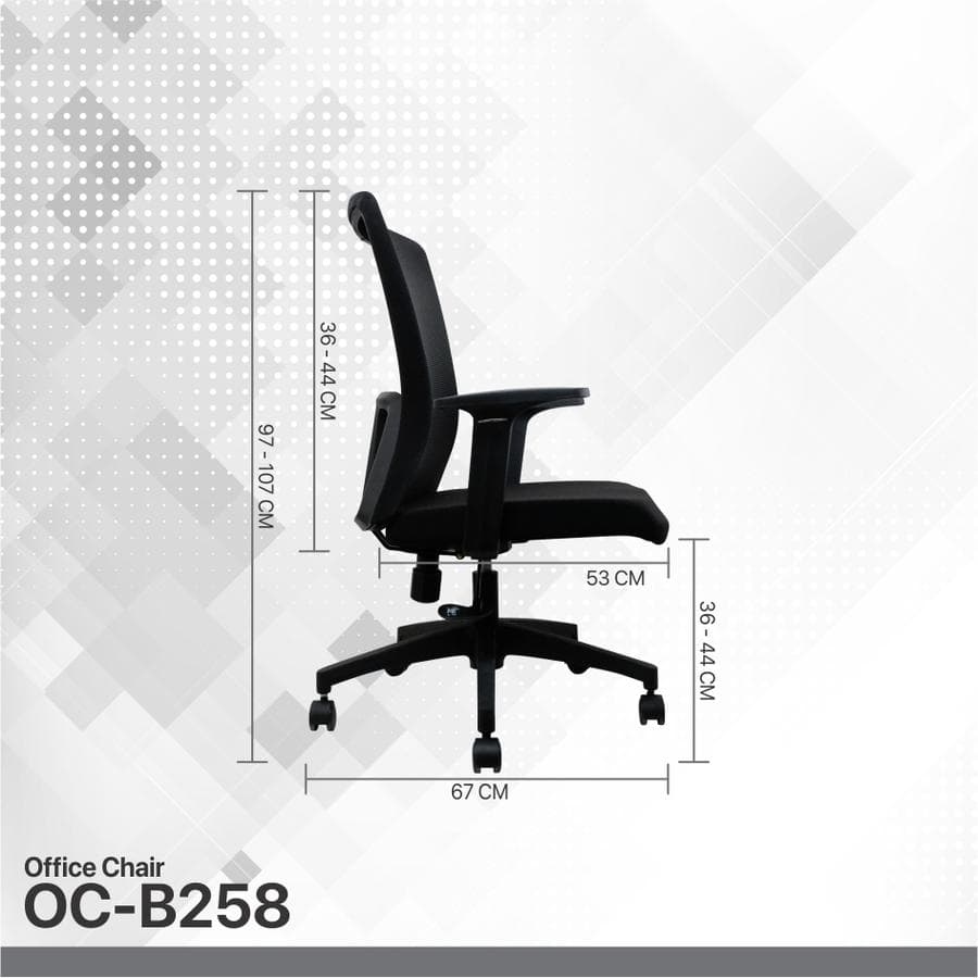 KURSI FANTECH OFFICE CHAIR OCB-258 ERGONOMIS KURSI KERJA KANTOR