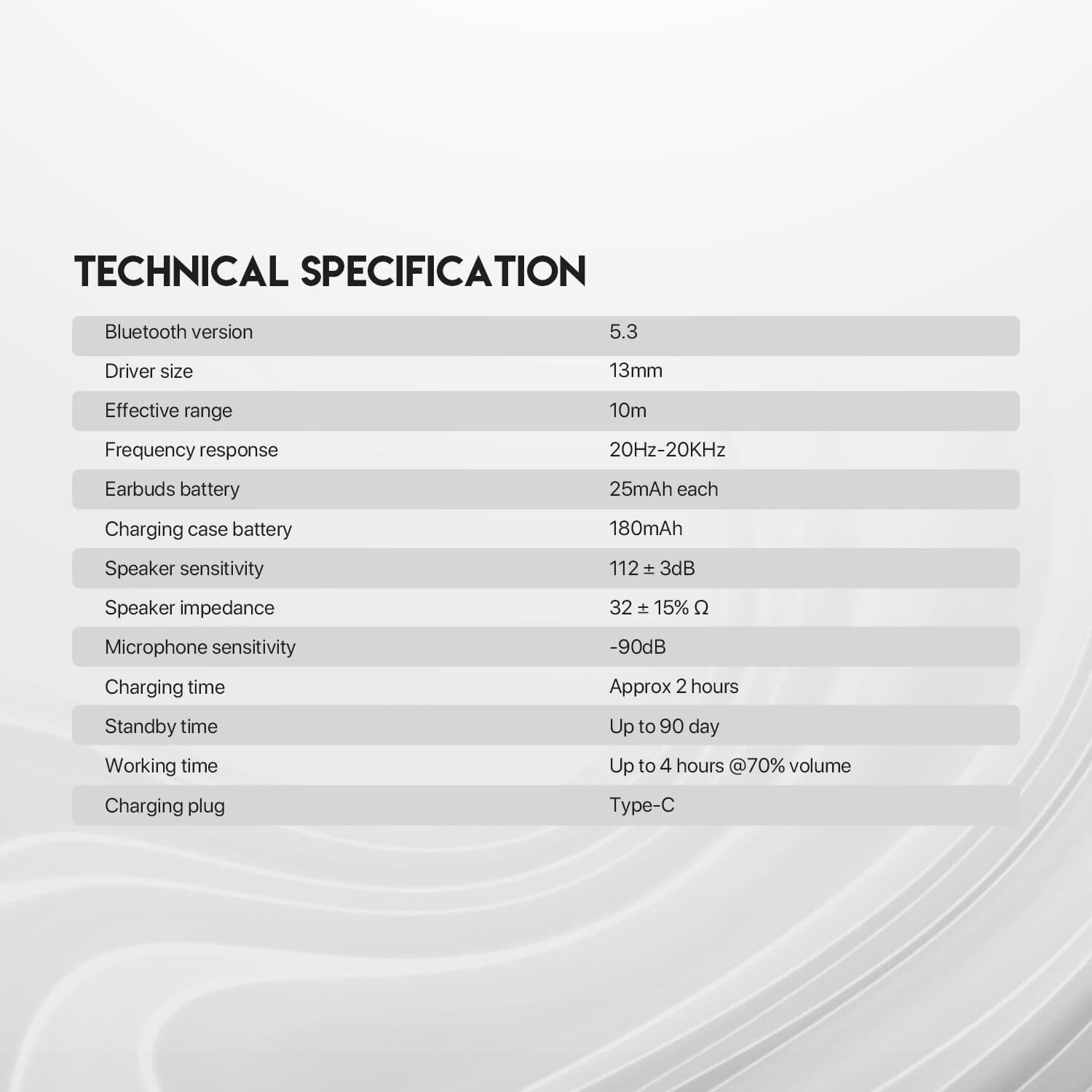 TWS FANTECH WAVE TW11V2 WIRELESS EARPHONE BLUETOOTH
