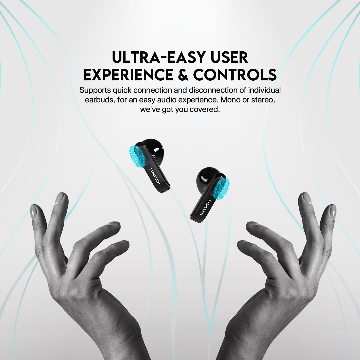 TWS FANTECH WAVE TW11V2 WIRELESS EARPHONE BLUETOOTH