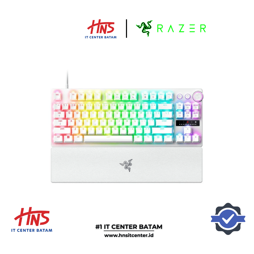KEYBOARD RAZER HUNTSMAN V3 PRO TENKEYLESS (TKL) WHITE RAPID TRIGGER