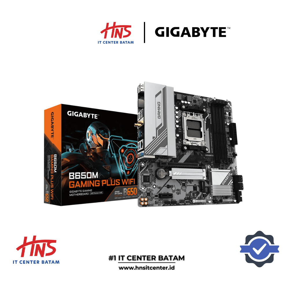 MOTHERBOARD GIGABYTE B650M GAMING PLUS WIFI AM5 DDR5 - mATX