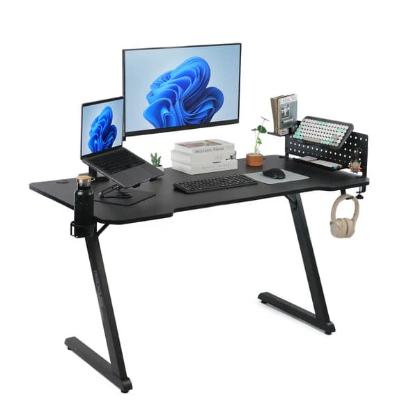 BUNDLE 3-IN-1 MEJA GAMING REXUS OMNI RXB-147 INCLUDE PEGBOARD & MONITOR ARM BRACKET