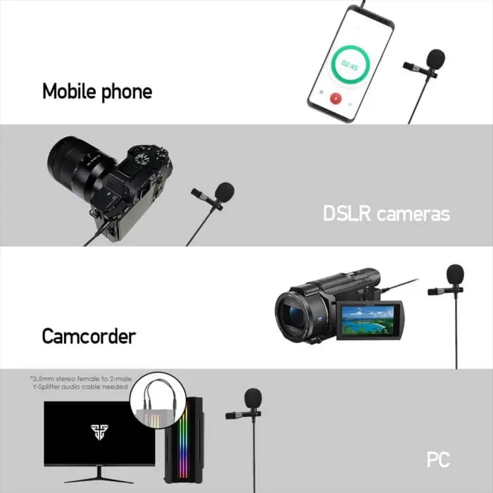 MICROPHONE FANTECH MV-01 MIC CLIP-ON LAVALIER