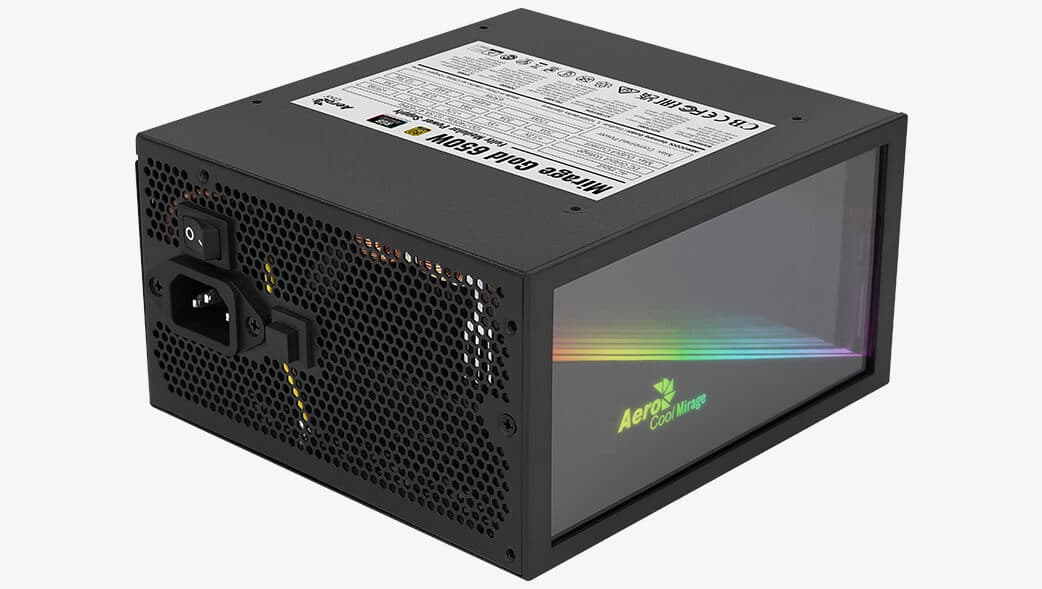 POWER SUPPLY AEROCOOL MIRAGE GOLD 650W 80+ GOLD - FULL MODULAR
