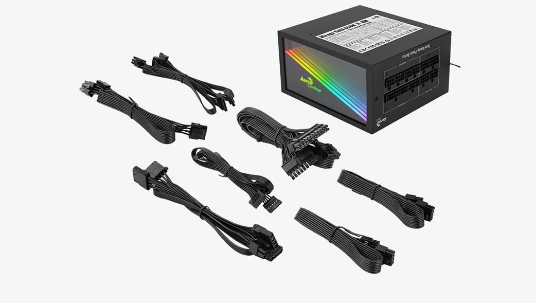 POWER SUPPLY AEROCOOL MIRAGE GOLD 650W 80+ GOLD - FULL MODULAR