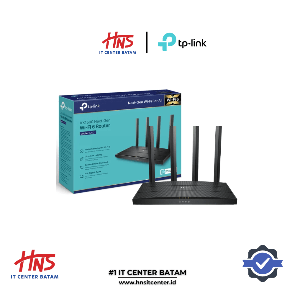 TP-LINK ARCHER AX12 AX1500 WI-FI 6 ROUTER