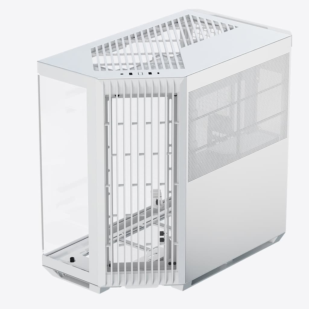 CASING GAMING APNX V1 SERIES MID TOWER - ATX — WHITE