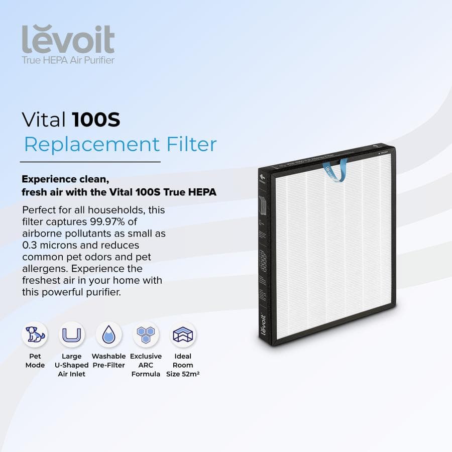 FILTER REPLACEMENT FOR LEVOIT VITAL 100S HEPA-13