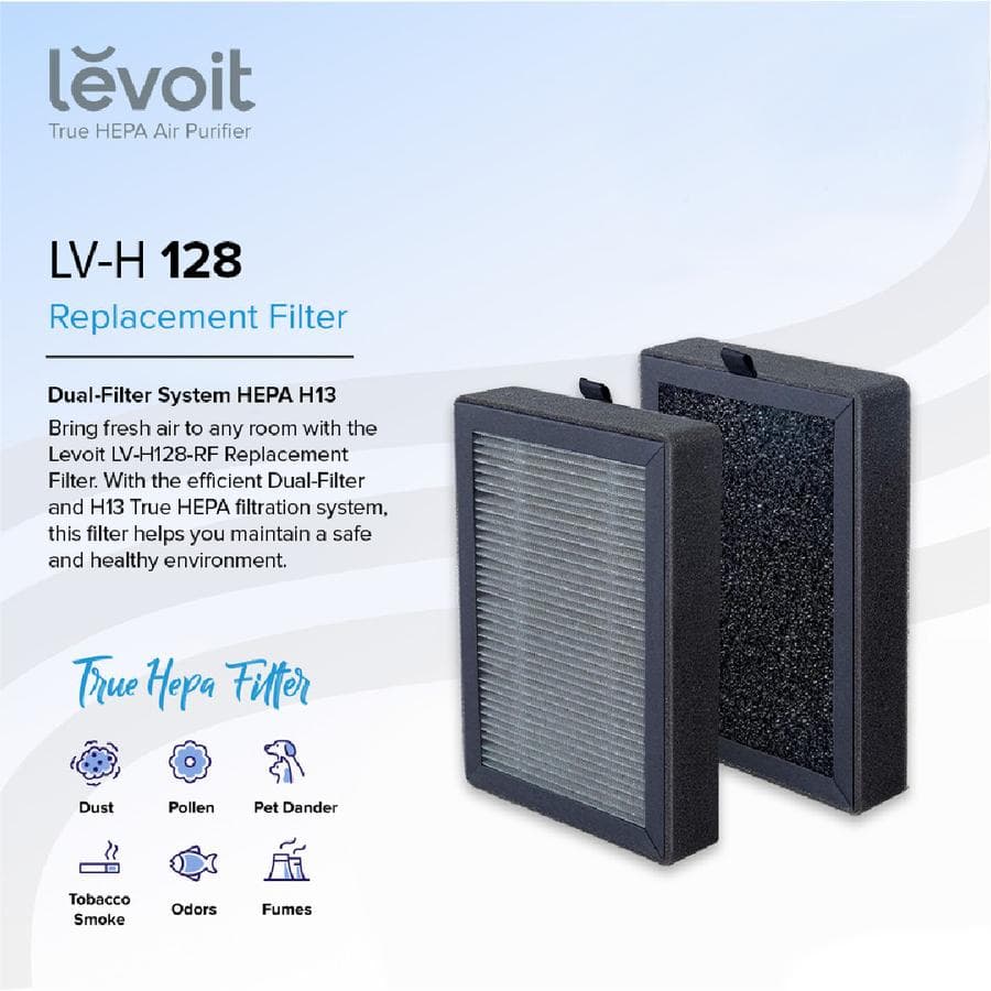 FILTER REPLACEMENT FOR LEVOIT LV-H128 HEPA H13 DUAL FILTER