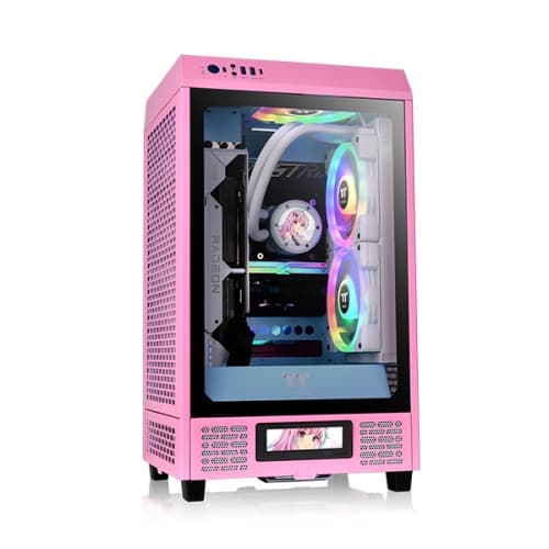 CASING THERMALTAKE THE TOWER 200 MINI TOWER - Mini ITX — Bubble Pink