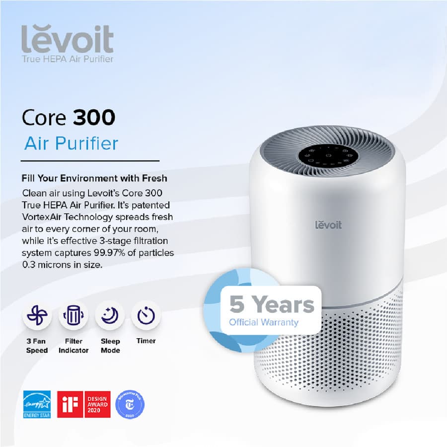 AIR PURIFIER LEVOIT CORE 300 HEPA FILTER H13 PEMBERSIH UDARA