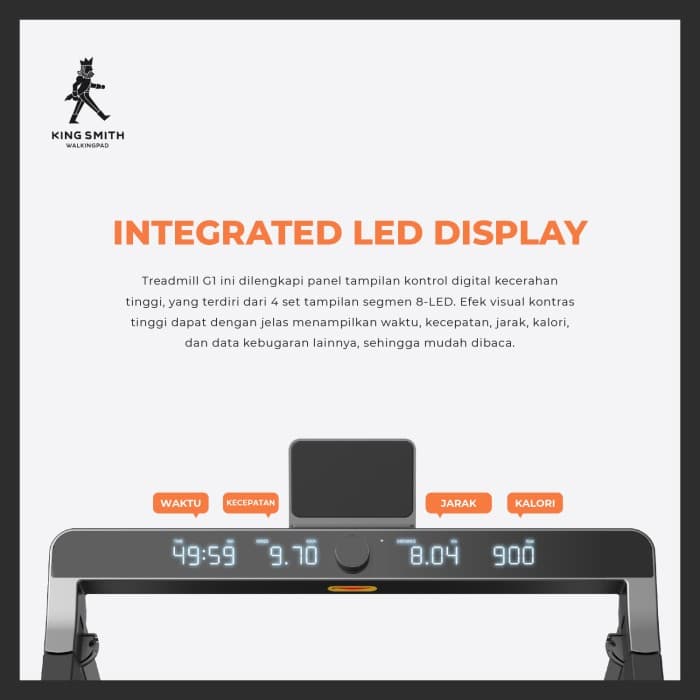 KINGSMITH WALKINGPAD G1 FOLDABLE 3 IN 1 FITNESS TREADMILL
