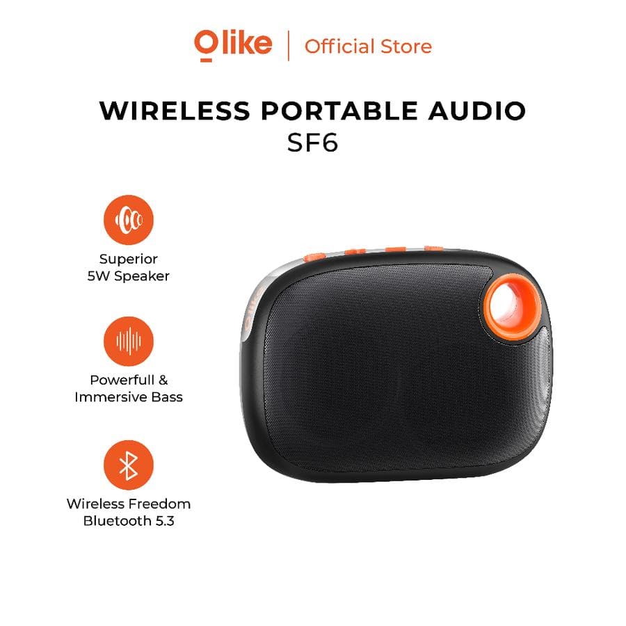 SPEAKER OLIKE SF6 BEATZ WIRELESS BLUETOOTH PORTABLE SPEAKER STEREO BASS