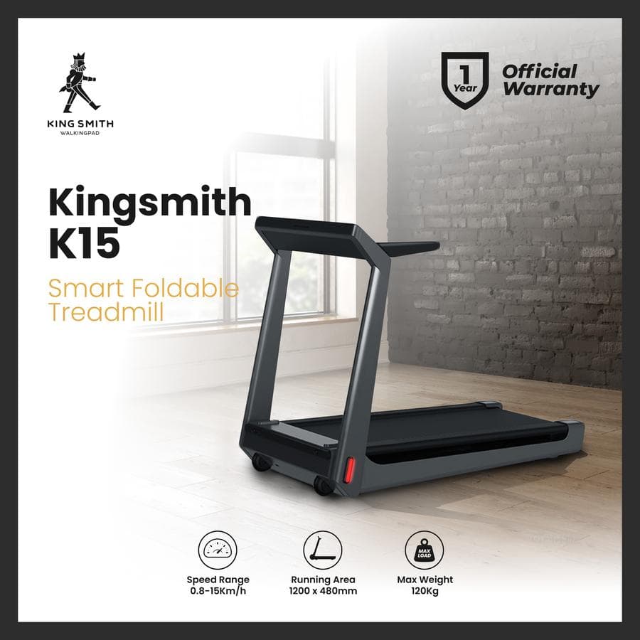 KINGSMITH K15 SMART FOLDING TREADMILL MAX SPEED 15 Km/h