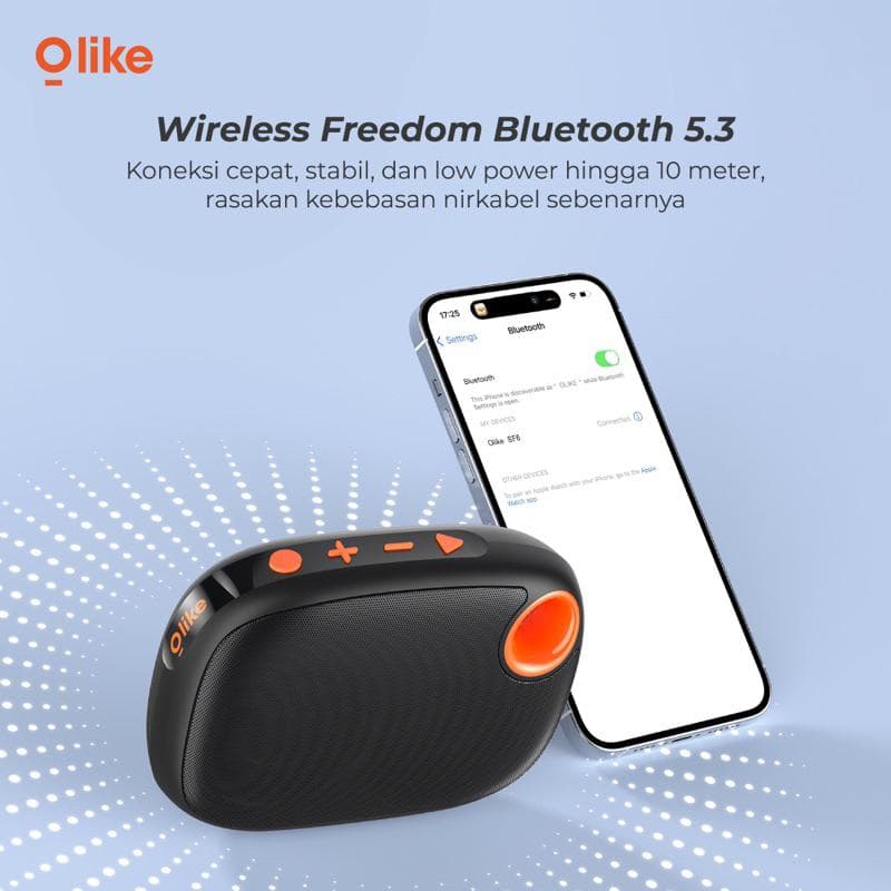 SPEAKER OLIKE SF6 BEATZ WIRELESS BLUETOOTH PORTABLE SPEAKER STEREO BASS