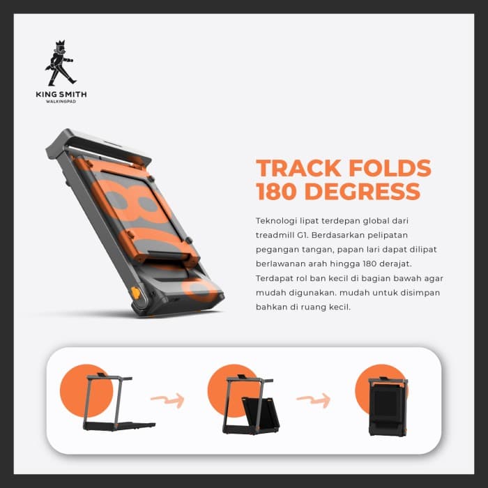 KINGSMITH WALKINGPAD G1 FOLDABLE 3 IN 1 FITNESS TREADMILL