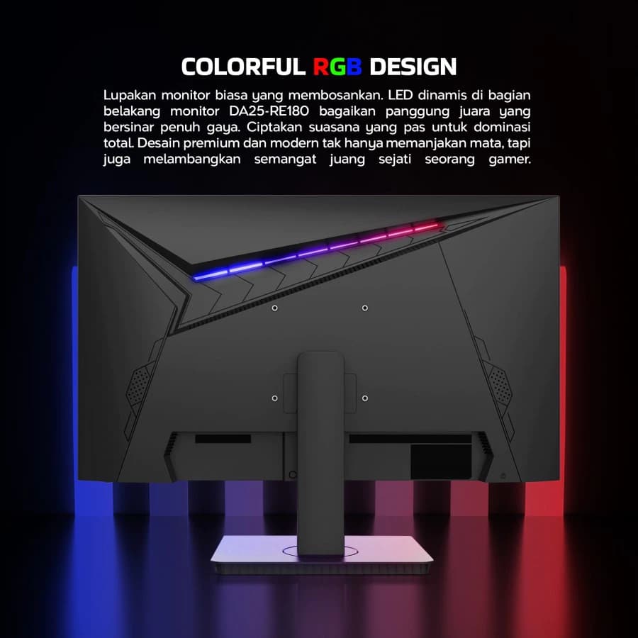MONITOR DIGITAL ALLIANCE DA25-RE200 FLAT IPS FHD (1920x1080) 200Hz 99% sRGB (Black & White)